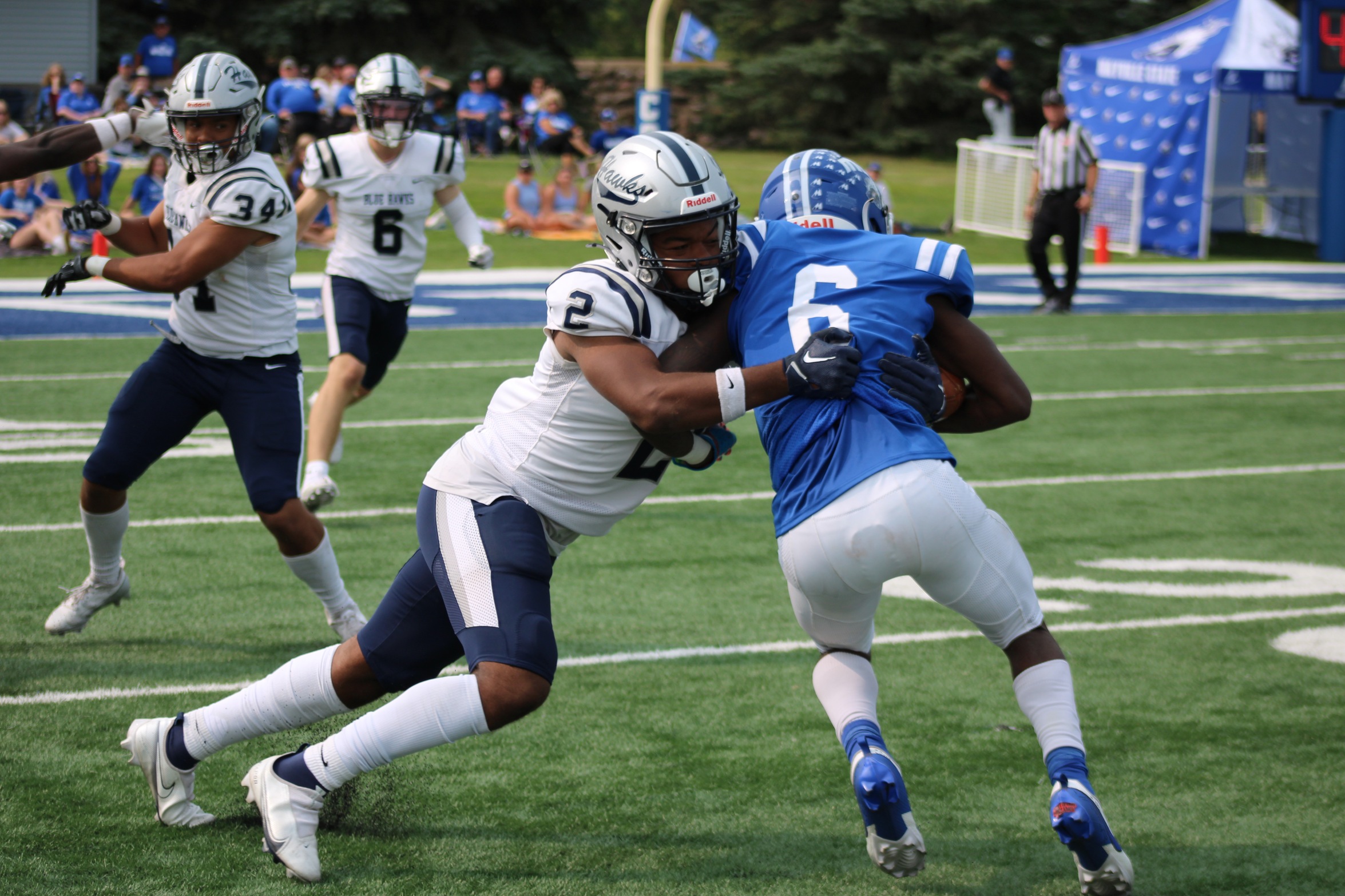 Madler, defense lead Blue Hawks over Mayville State