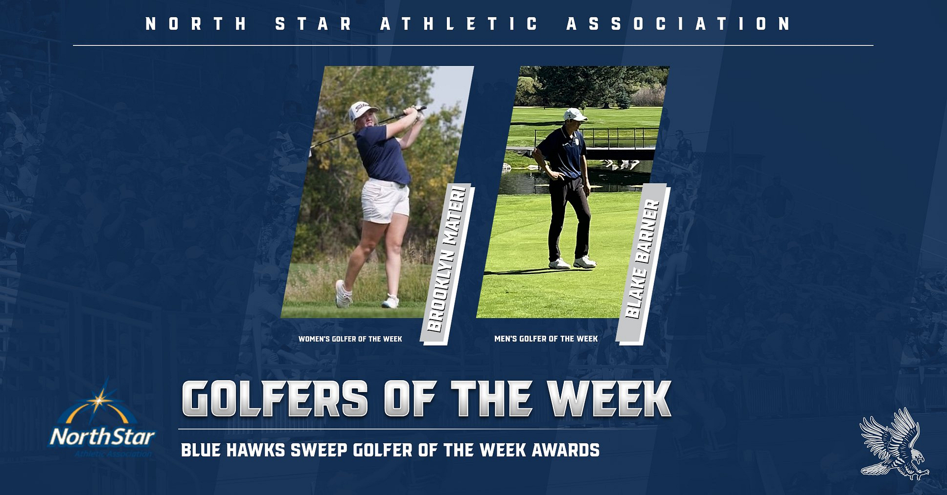 Blue Hawk golf sweeps NSAA Golfer of the Week Awards