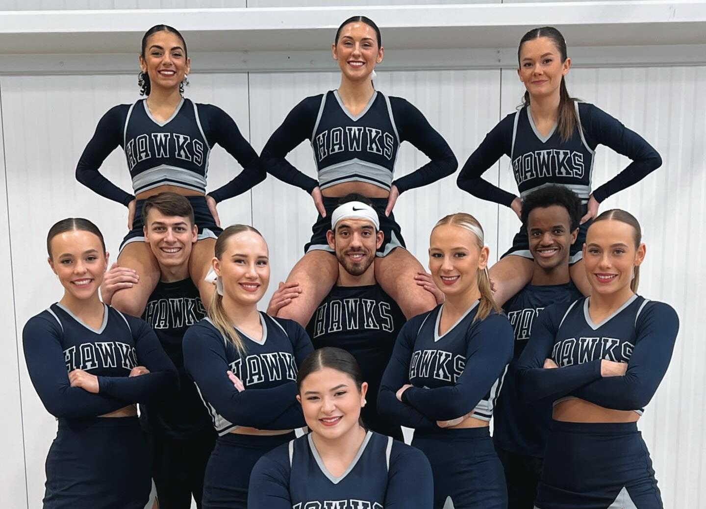 Blue Hawk cheer continues to dominate, wins two competitions in three days