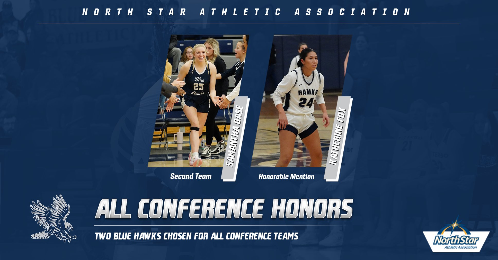 Two Blue Hawks receive All-NSAA honors
