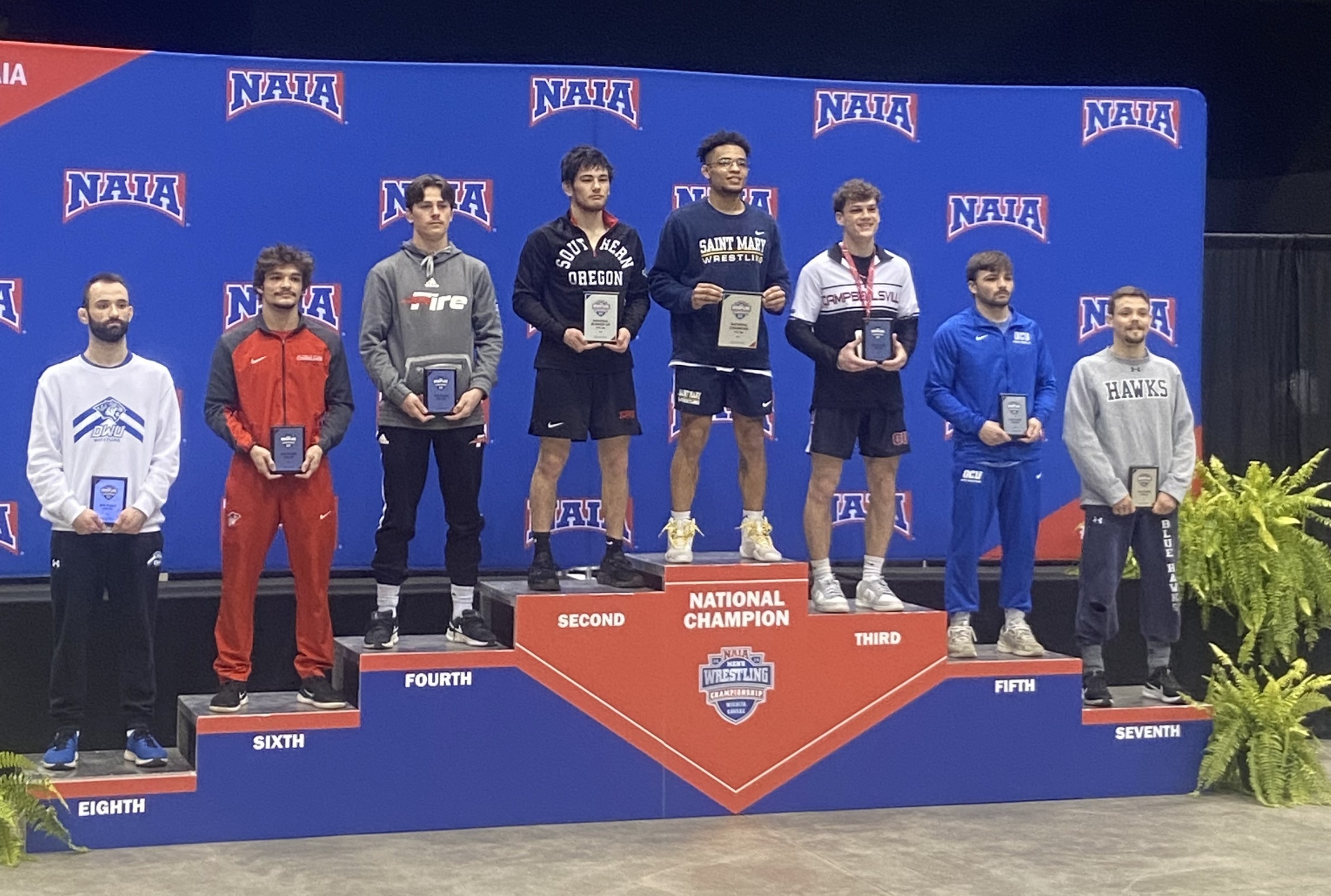 Nortje finishes seventh to lead Blue Hawk wrestling at NAIA nationals