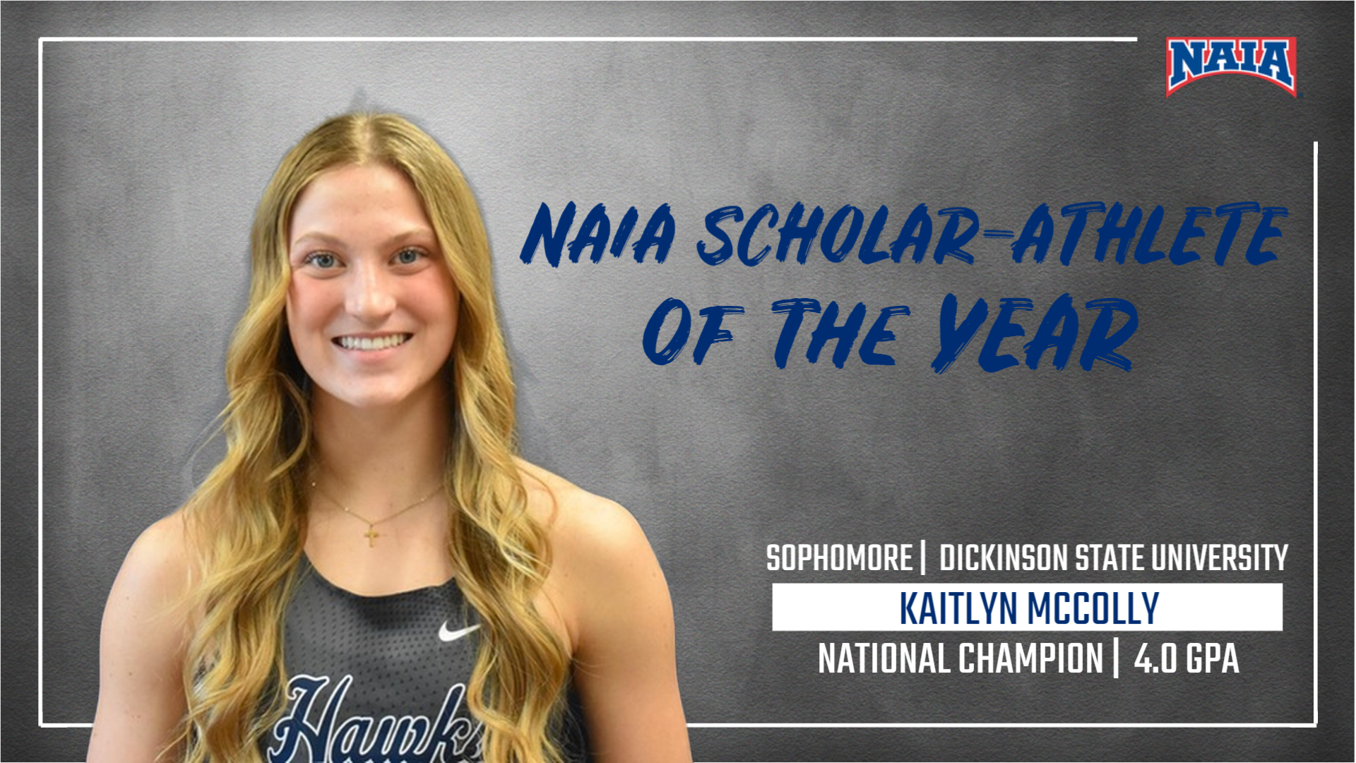 McColly named USTFCCA National Scholar-Athlete of the Year